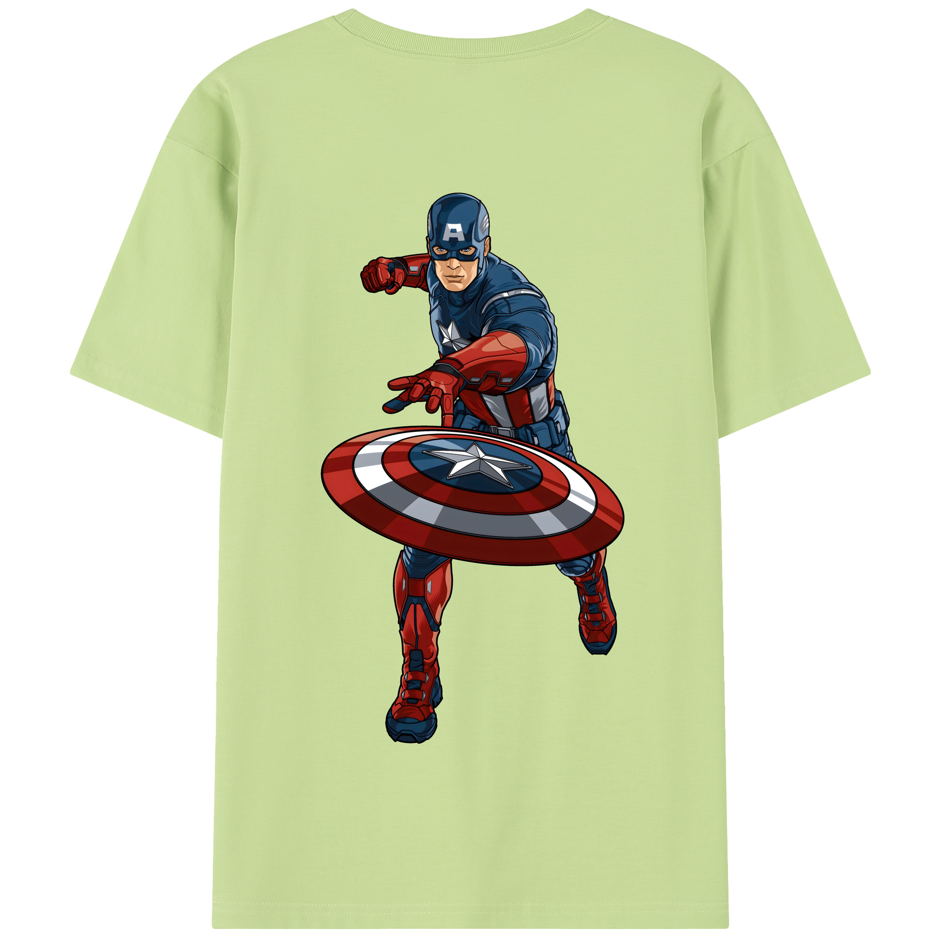 （画像用） アベンジャーズ The Avengers 綿100％半袖Tシャツ（背面プリント）